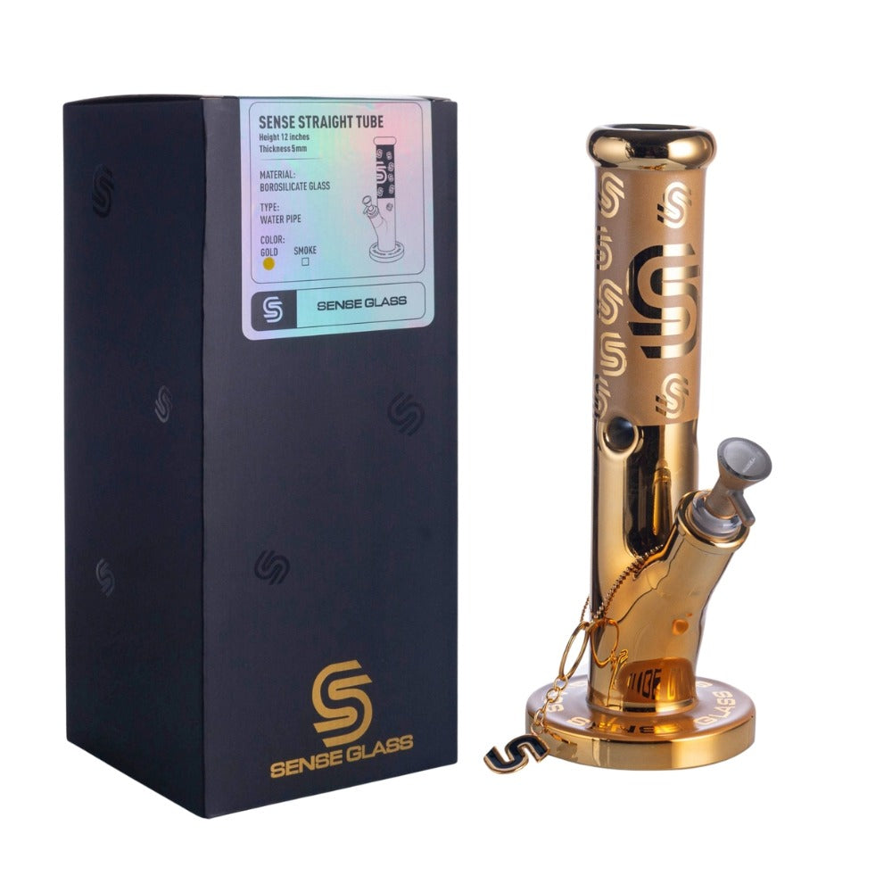 SENSE GLASS WATERPIPE 12" STRAIGHT TUBE 5mm