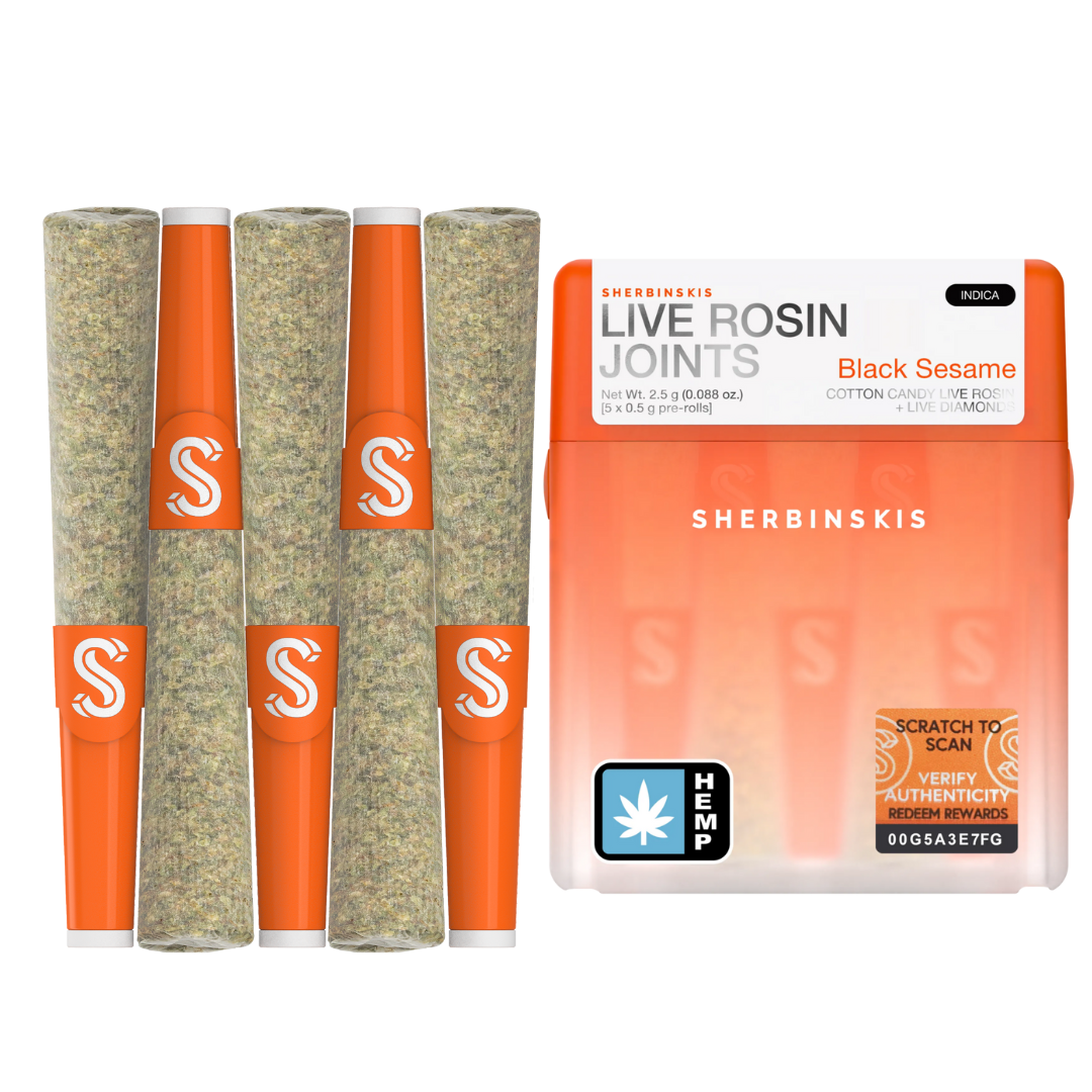 Sherbinskis Live Rosin Joints 2.5G | 5ct