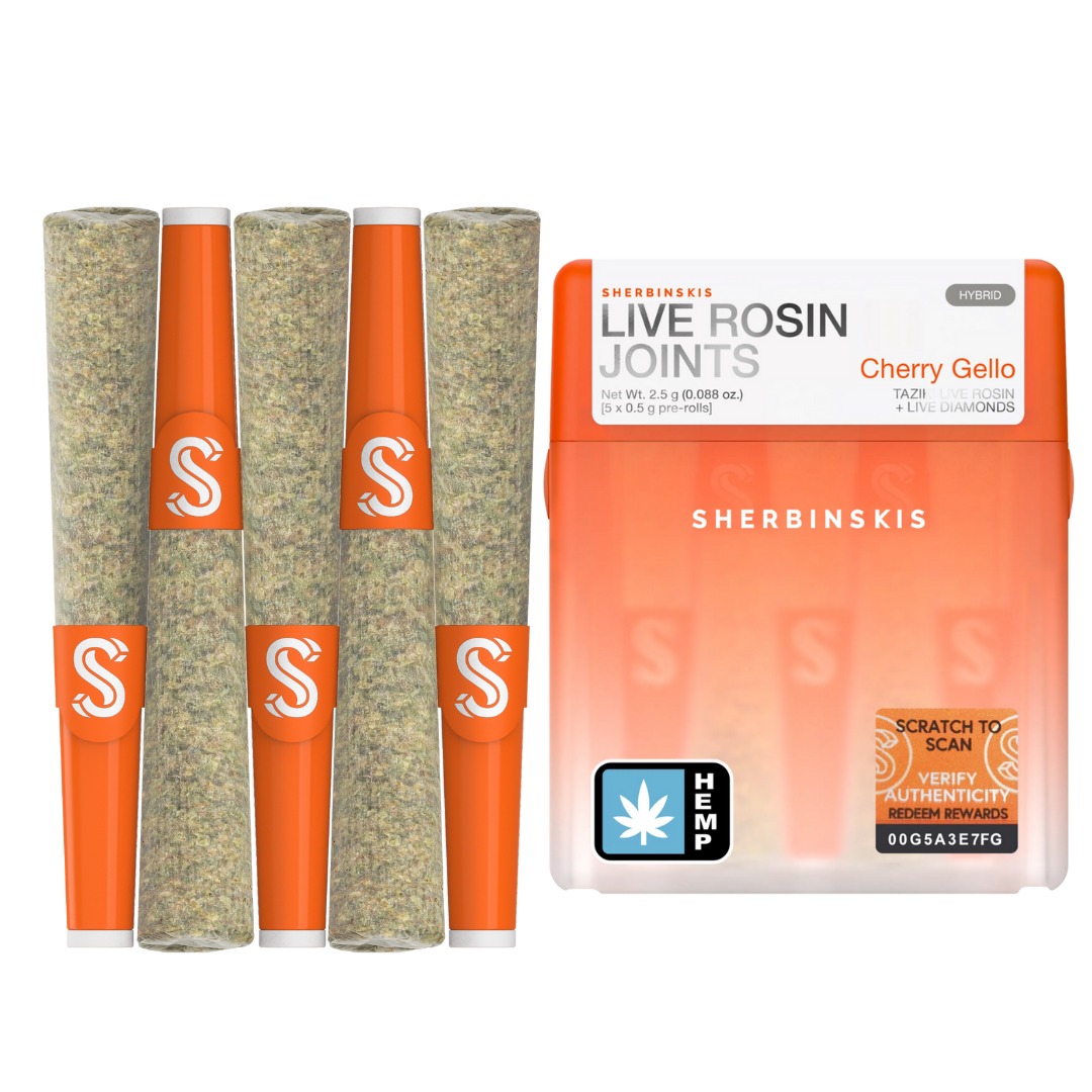Sherbinskis Live Rosin Joints 2.5G | 5ct