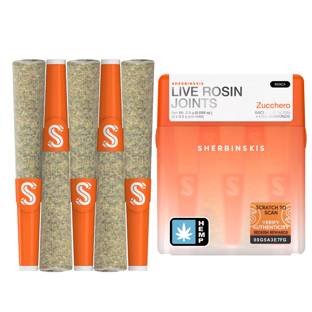 Sherbinskis Live Rosin Joints 2.5G | 5ct