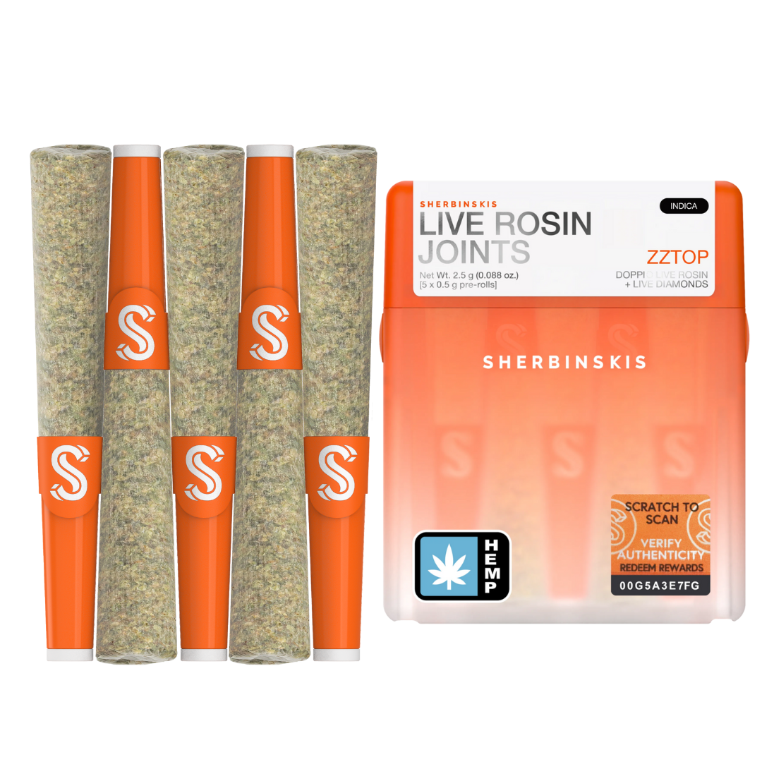 Sherbinskis Live Rosin Joints 2.5G | 5ct