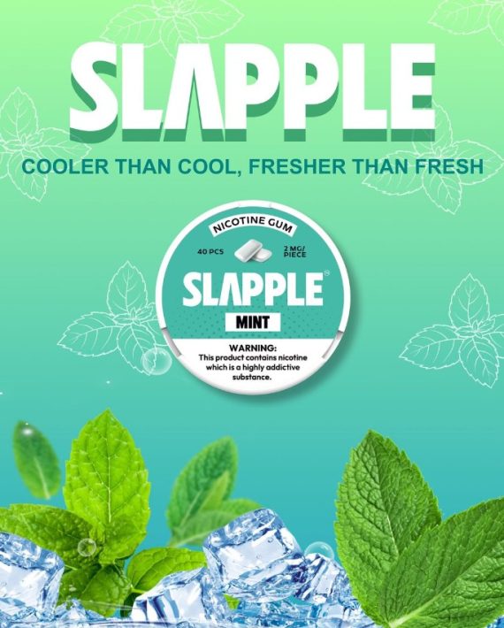 Slapple Nicotine Gum 40pcs 2ct