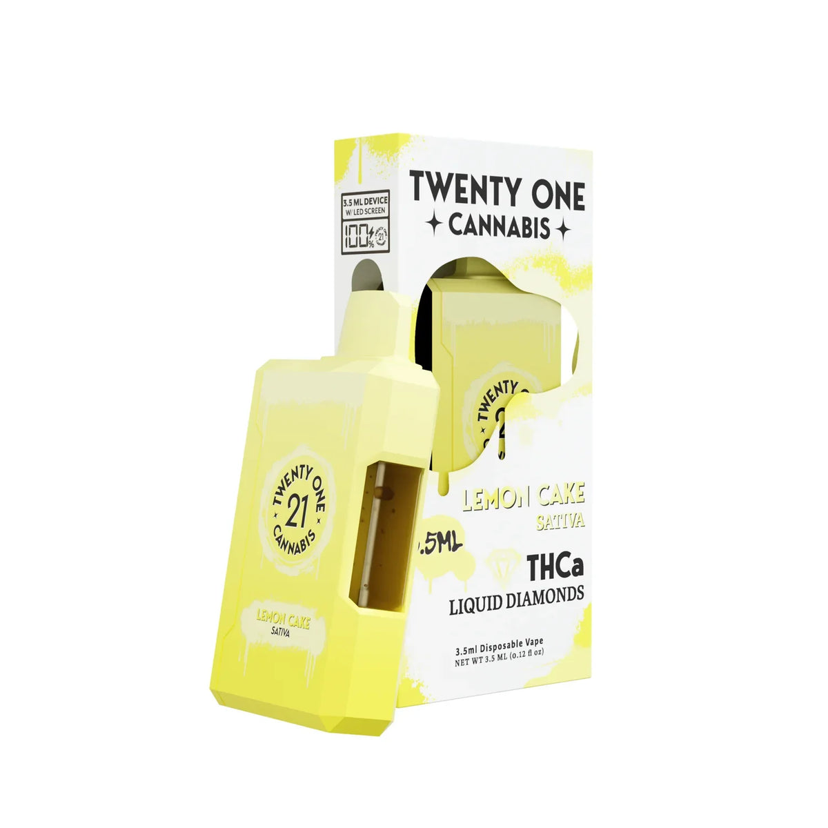 Twenty One Liquid Diamonds Disposable Vape 3.5mL – Delta 8 + THCa