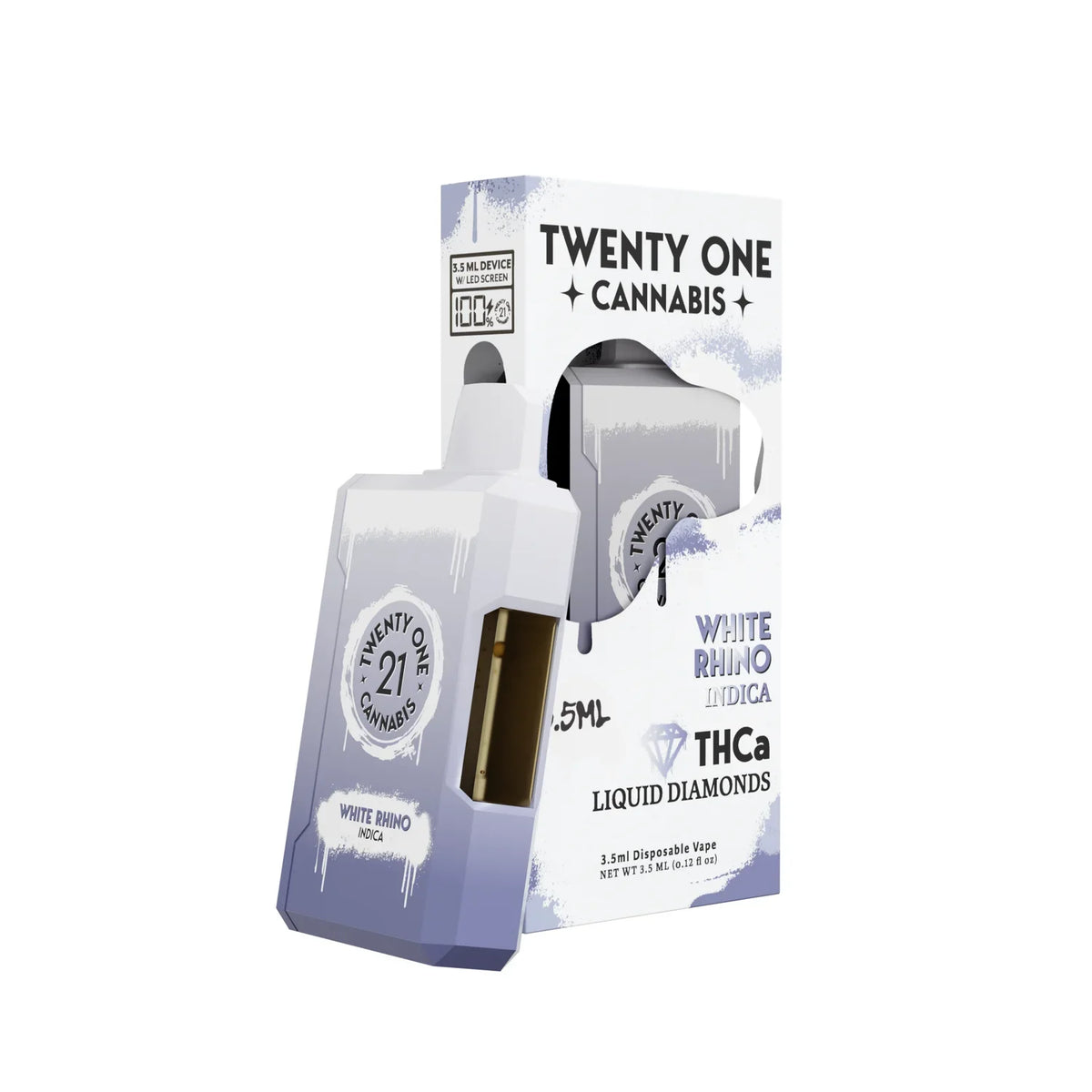 Twenty One Liquid Diamonds Disposable Vape 3.5mL – Delta 8 + THCa