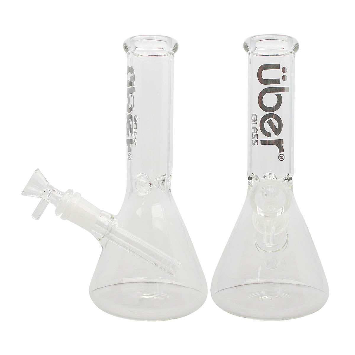 Uber GOG 8" Beaker Waterpipe Clear