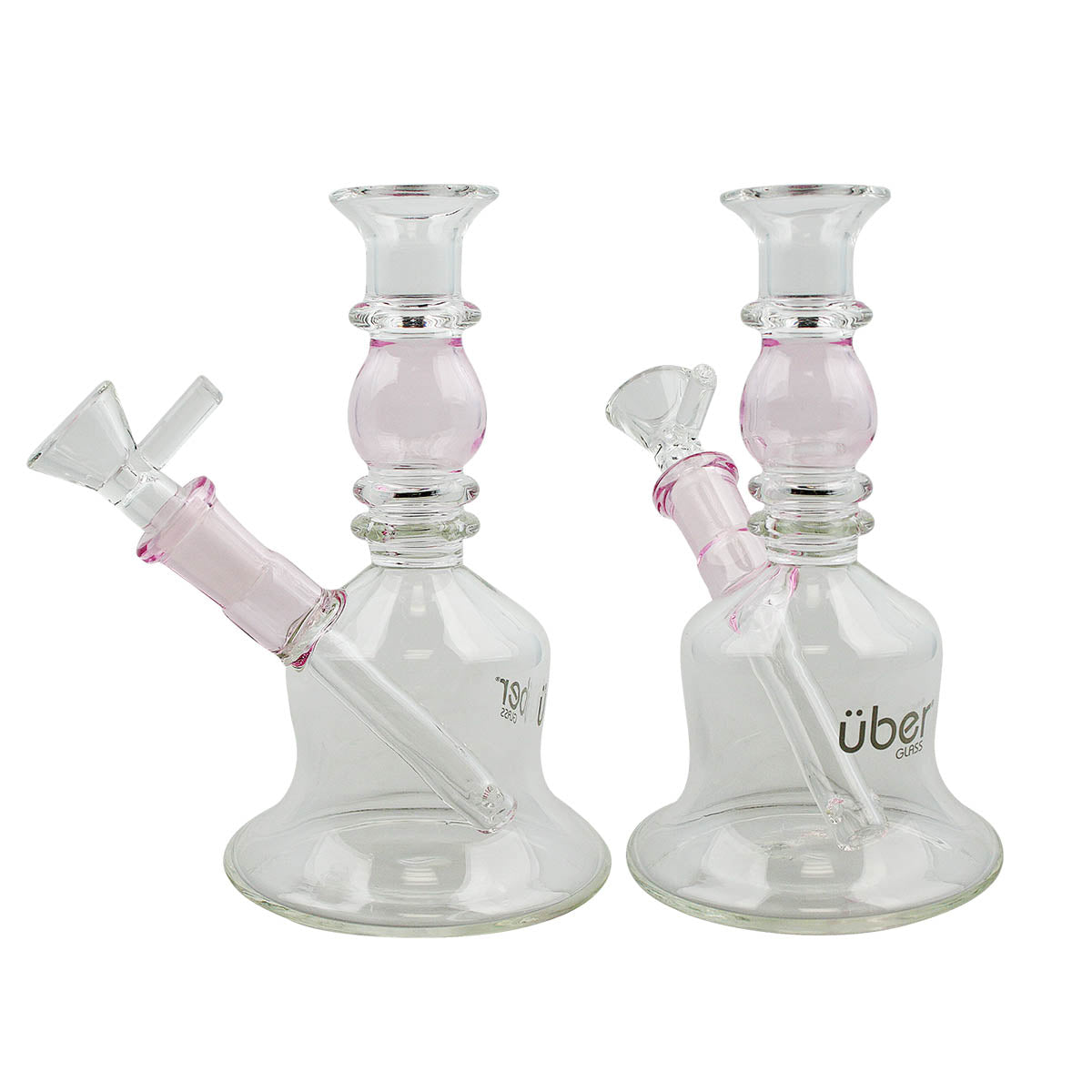 Uber 6" (4mm) Stemless Waterpipe Pink