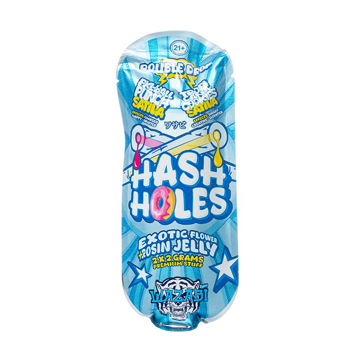 WAZABI EXOTICS 2G HASH HOLE DOUBLE DROP PREROLLS 2CT