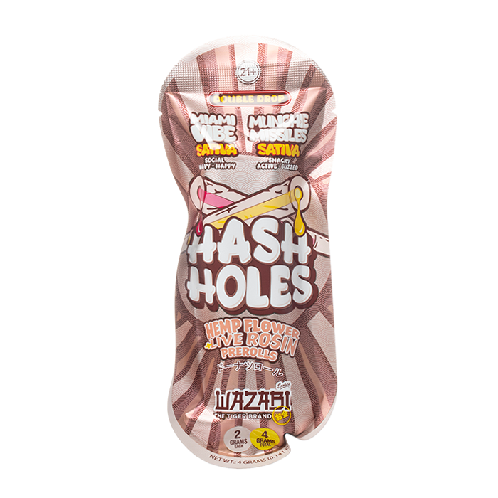 Wazabi Exotics THCP Hash Holes Prerolls 4G