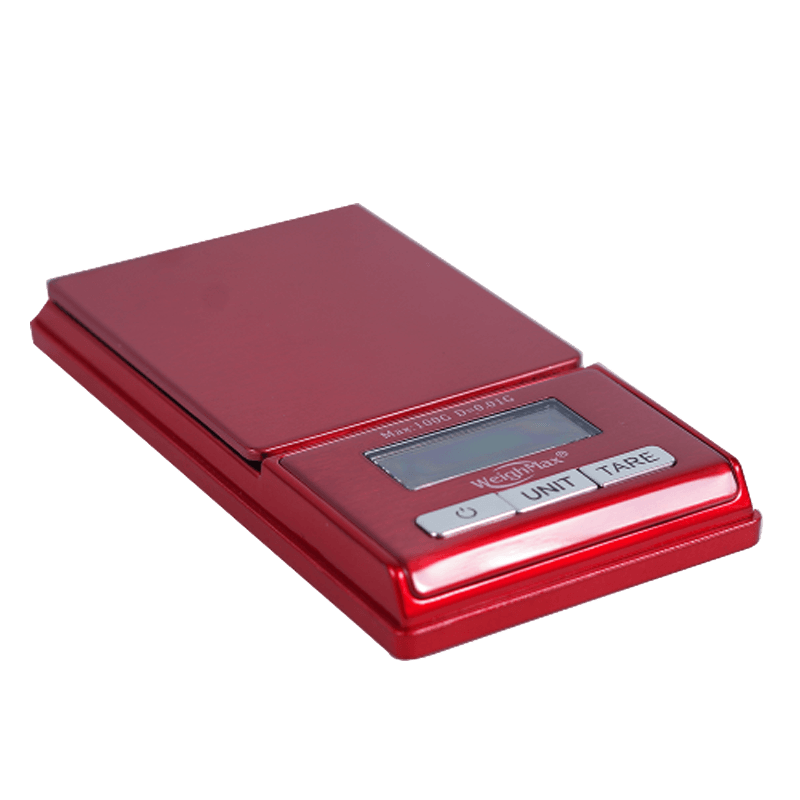 WeighMax BLG Bling Digital Pocket Scale 100g x 0.01g Red