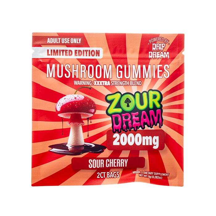 Zour Dream XXXTRA Strength Mushroom Gummies 2000mg