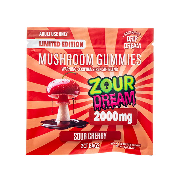 Zour Dream XXXTRA Strength Mushroom Gummies 2000mg