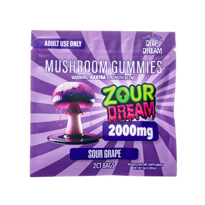 Zour Dream XXXTRA Strength Mushroom Gummies 2000mg