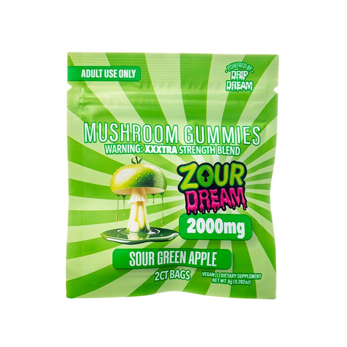 Zour Dream XXXTRA Strength Mushroom Gummies 2000mg