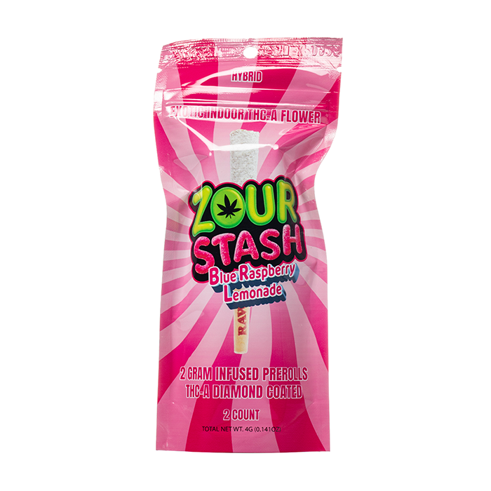 Zour Stash THCa Liquid Diamonds Pre-rolls 4g 2ct