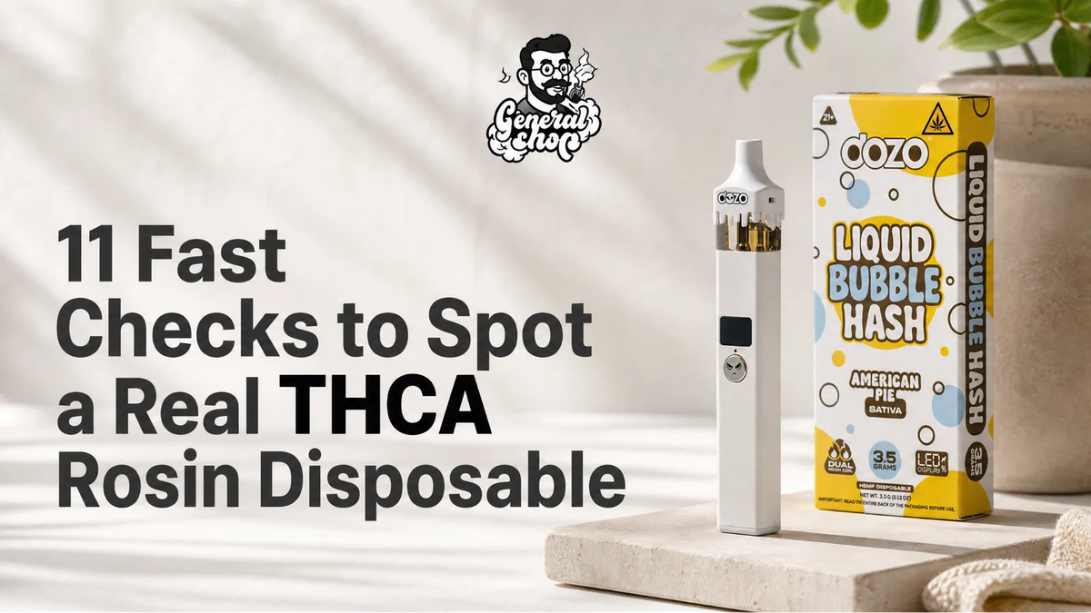 11 Fast Checks to Spot a Real THCA Rosin Disposable