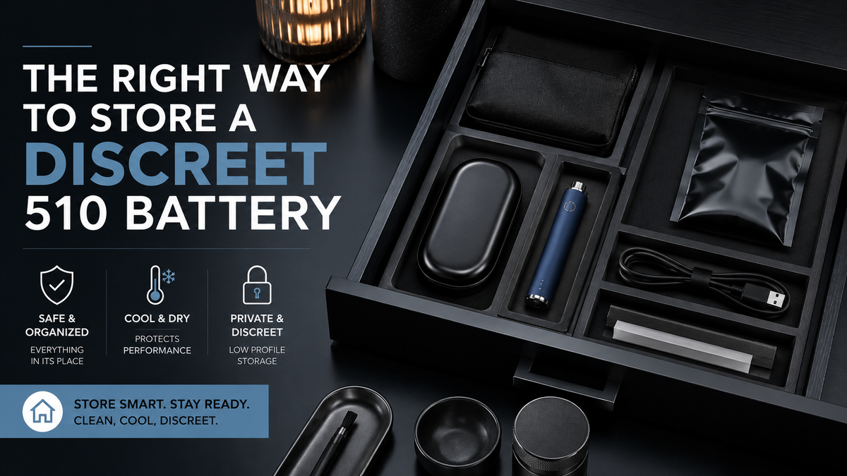 The Right Way to Store a Discreet 510 Battery