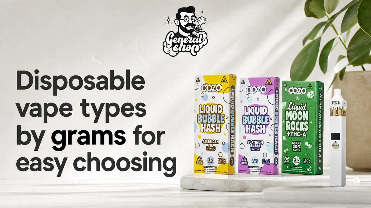 Disposable vape types by grams for easy choosing