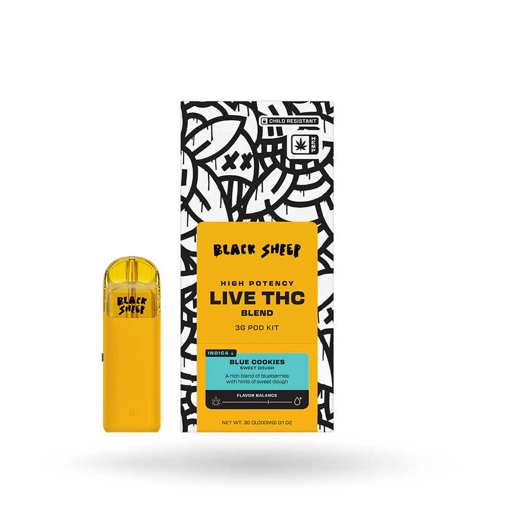 Black Sheep High Potency Live THCa Pod Starter Kit | 3g