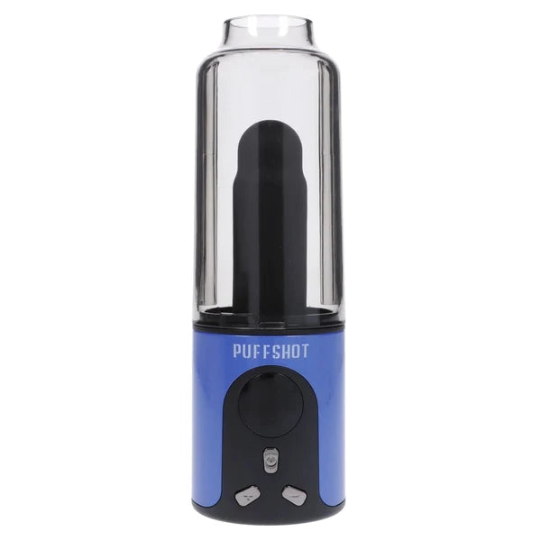 Puffshot Portable Easy-to-Use Vape Cup Blue for 510 Cartridge & Dab