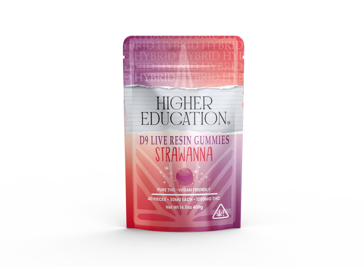 Higher Education D9 Live Resin 100mg Gummies