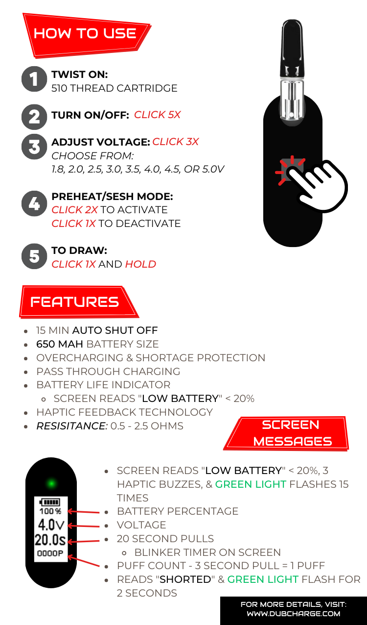 best 510 vape battery, 510 thread vape battery