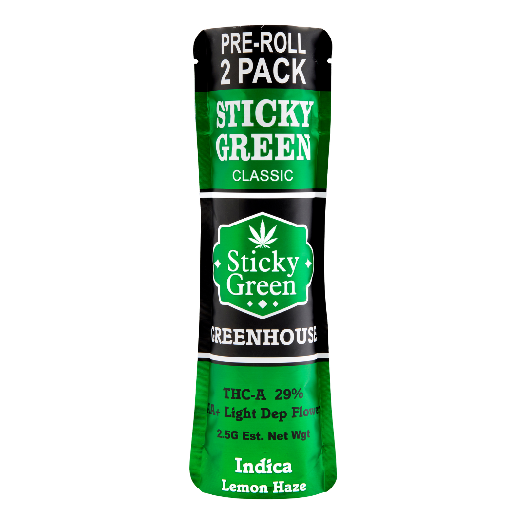 Sticky Green Green House Pre Rolls 2.5g