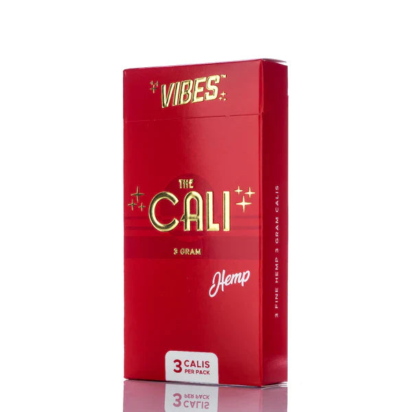 Vibes The Cali 3G Fine Pre-Roll Rolling Papers - 8 Pack Per Box