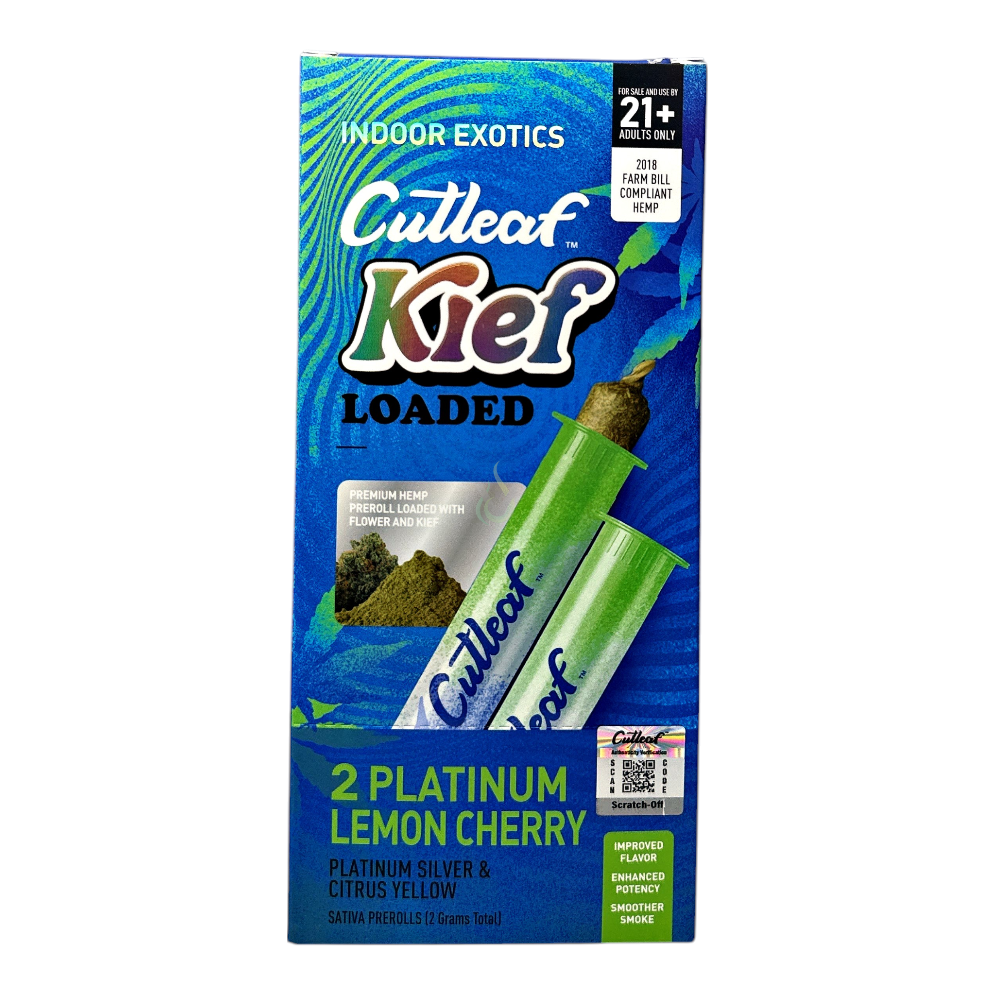 Cutleaf Kief Loaded Pre Roll 2ct 2g