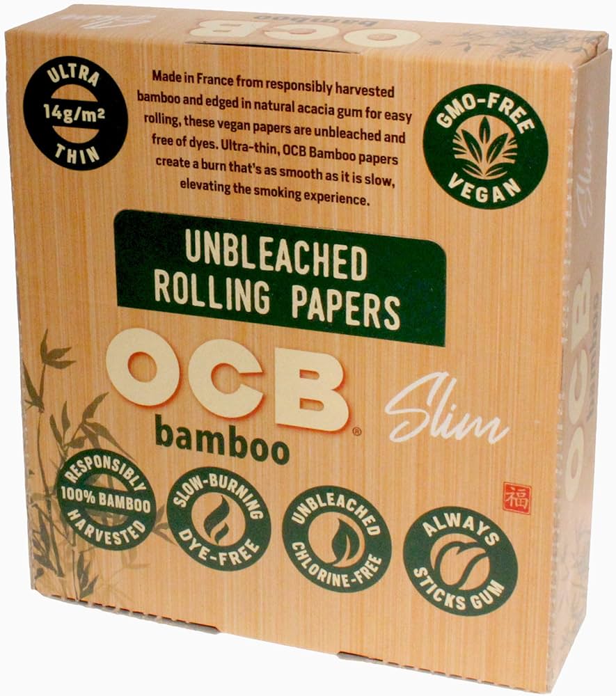 Ocb Bamboo Papers With Tips Slim - 24 Pack of Box