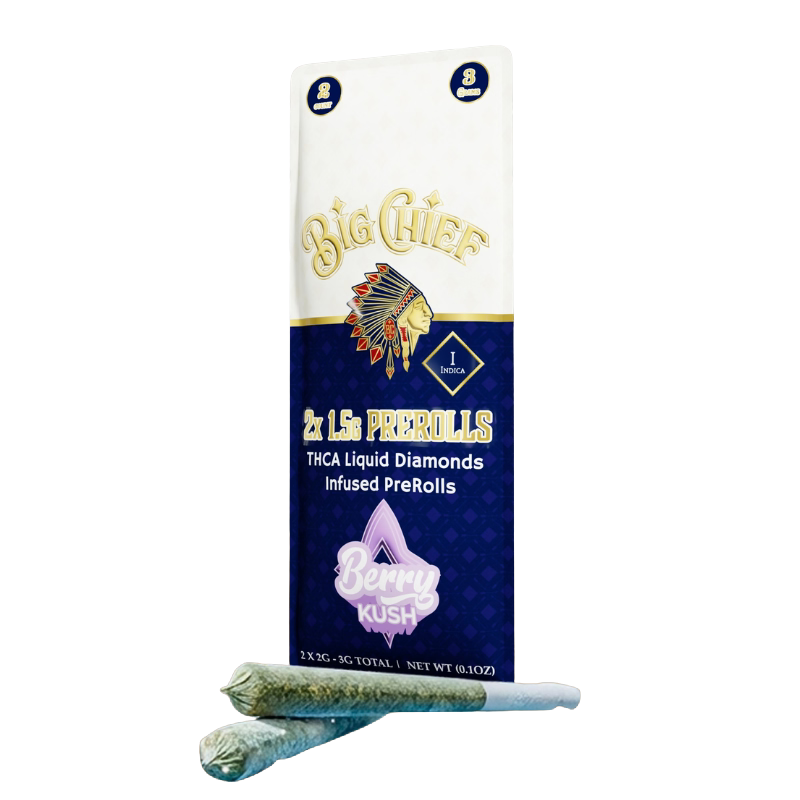Big Chief THCa Liquid Diamond Infused Prerolls 2ct