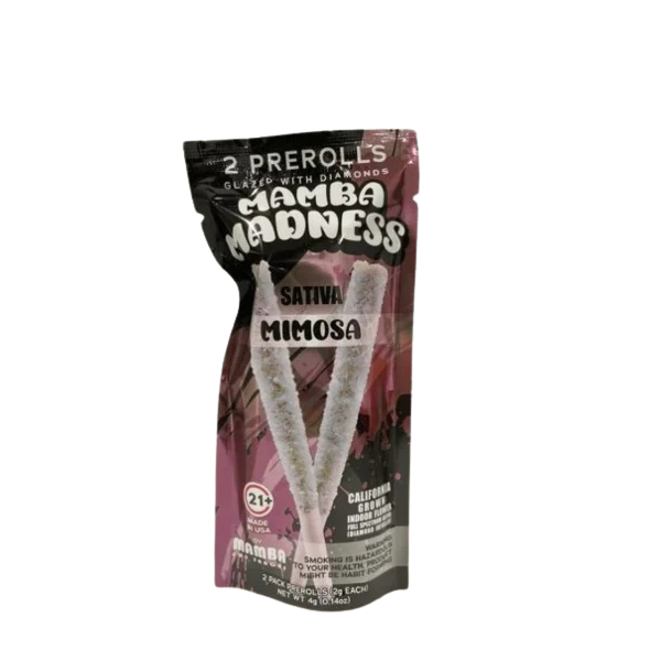 Mamba Madness Diamond Glazed 2×2 THCa Pre-Rolls 4g