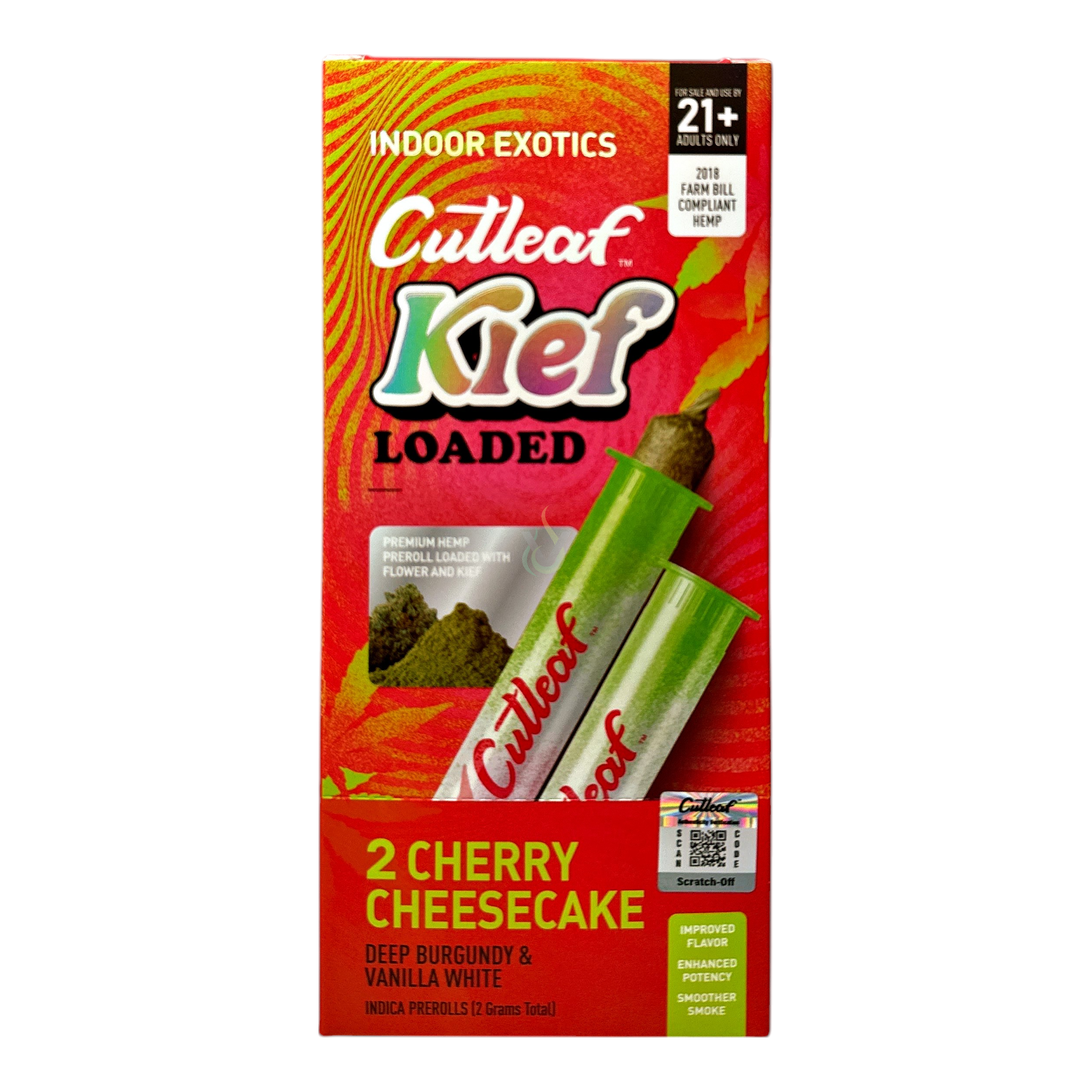 Cutleaf Kief Loaded Pre Roll 2ct 2g