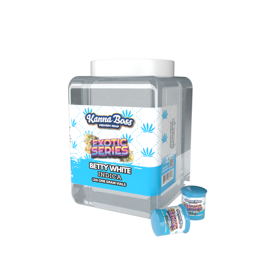 KANNA BOSS EXOTIC FLOWER JAR BETTY WHITE - 20ct