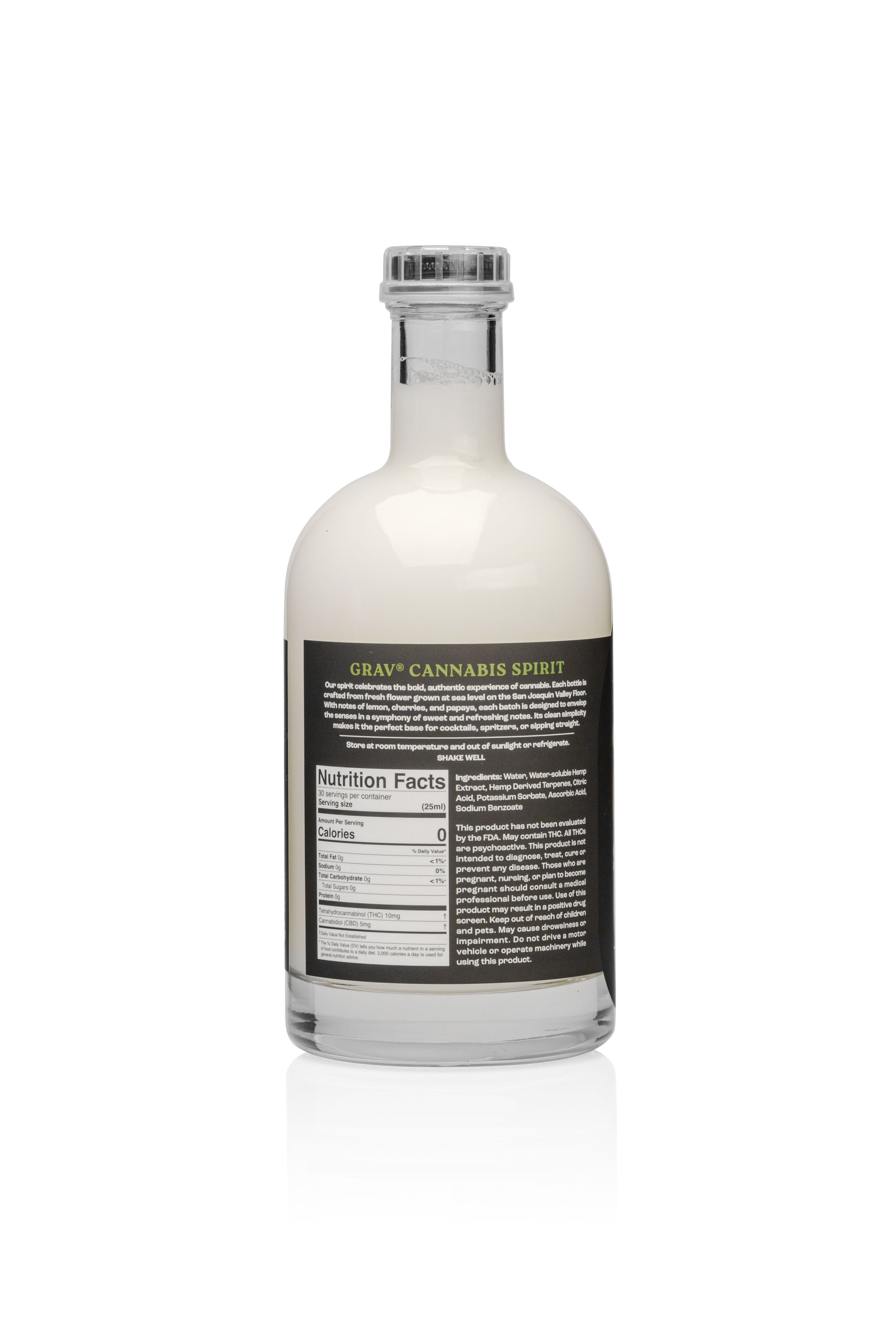 GRAV® Cannabis Spirit 300mg 750ml Bottle
