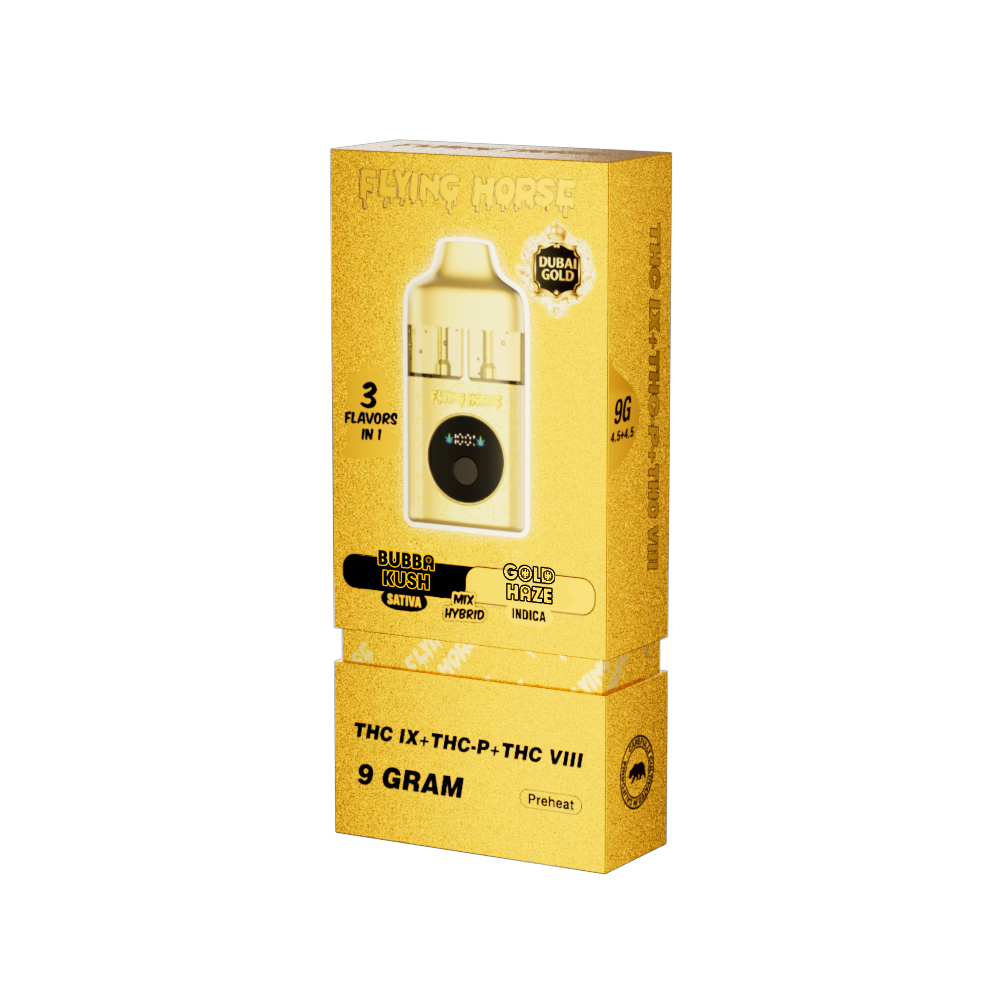 Flying Horse 3-in-1 Dubai Gold Edition THCp – 9g Disposable