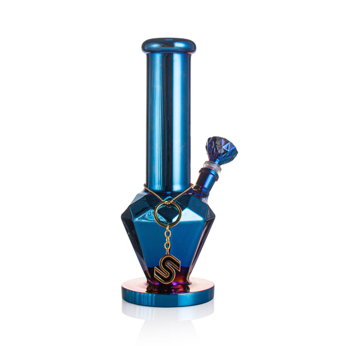 SENSE GLASS Diamond Beaker 12" - Blue detail