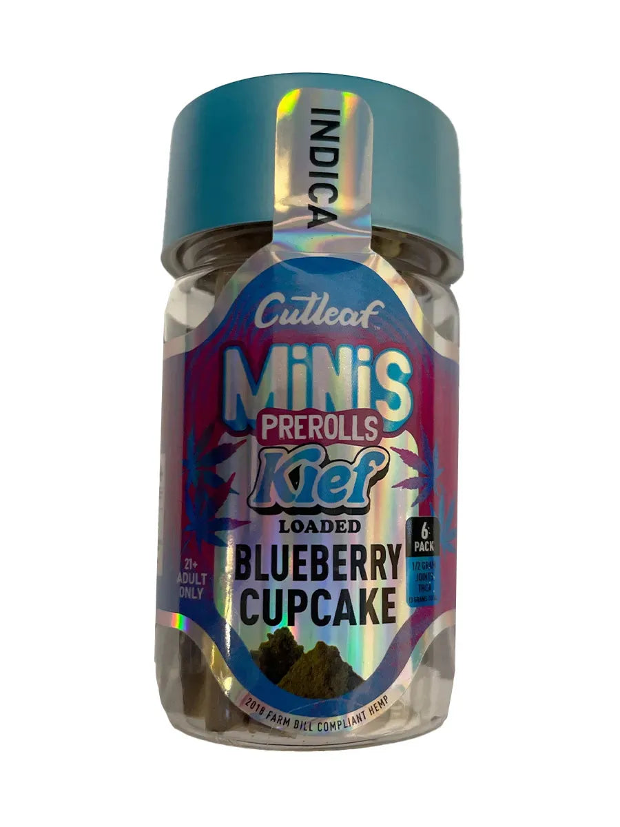Cutleaf Mini Pre Rolls Kief Loaded 6ct