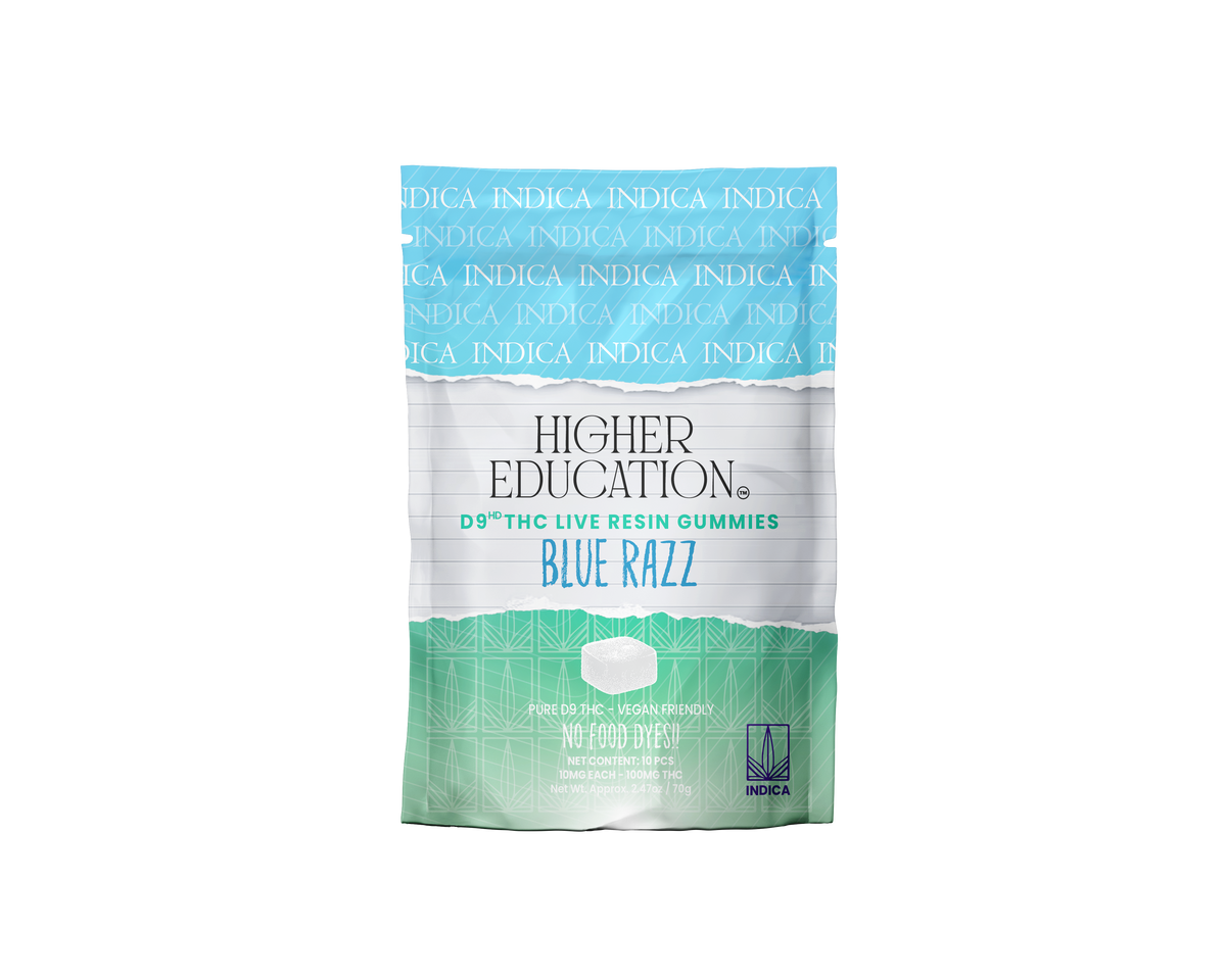 Higher Education D9 Live Resin 100mg Gummies