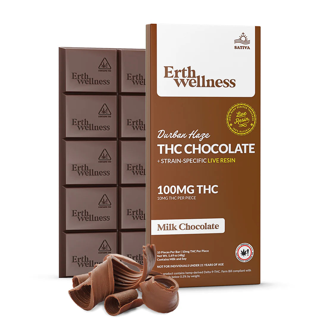 Erth Wellness THC Chocolate 100mg