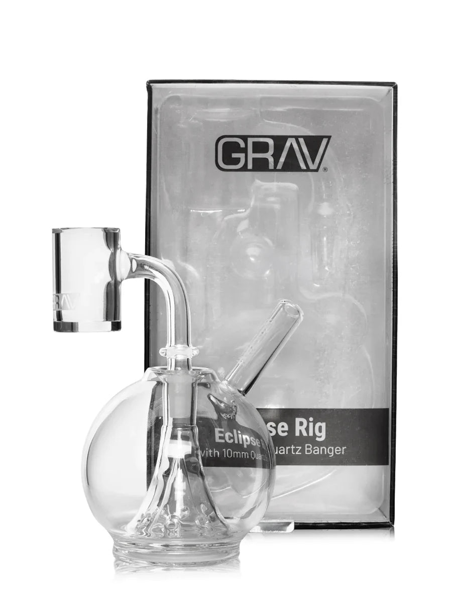 Grav Eclipse Rig - Clear With 10 mm Quartz Banger - ECLR.0