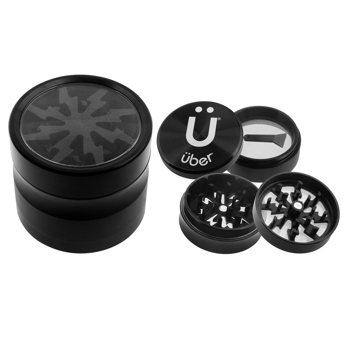 Uber 2.0 Grinder 2" 4pc CNC w/ Screen