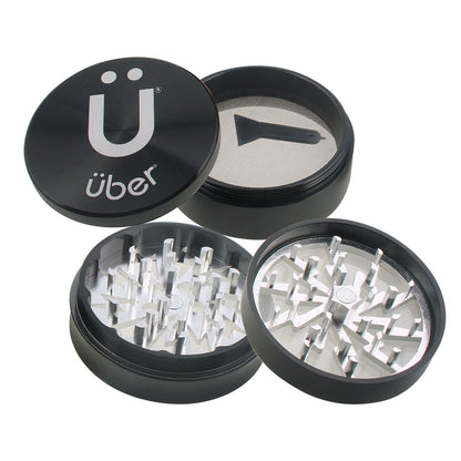 Uber 2.0 Grinder 2.5" 4pc CNC w/ Screen