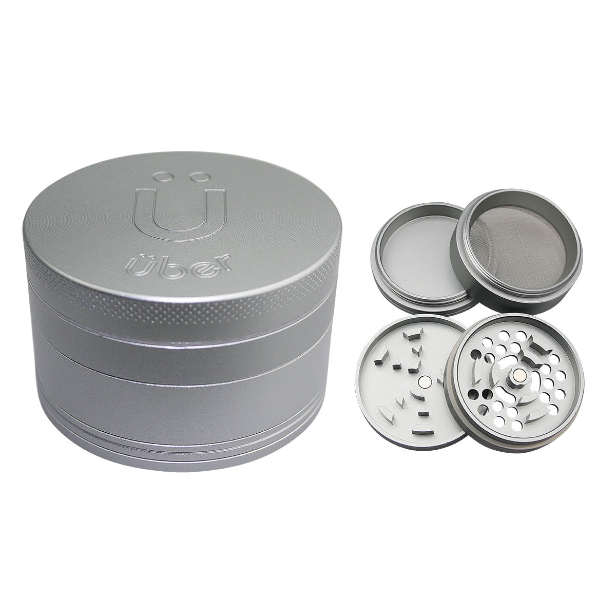 Uber 5.0 Grinder 4pc 2.5" 63mm CNC - Matte