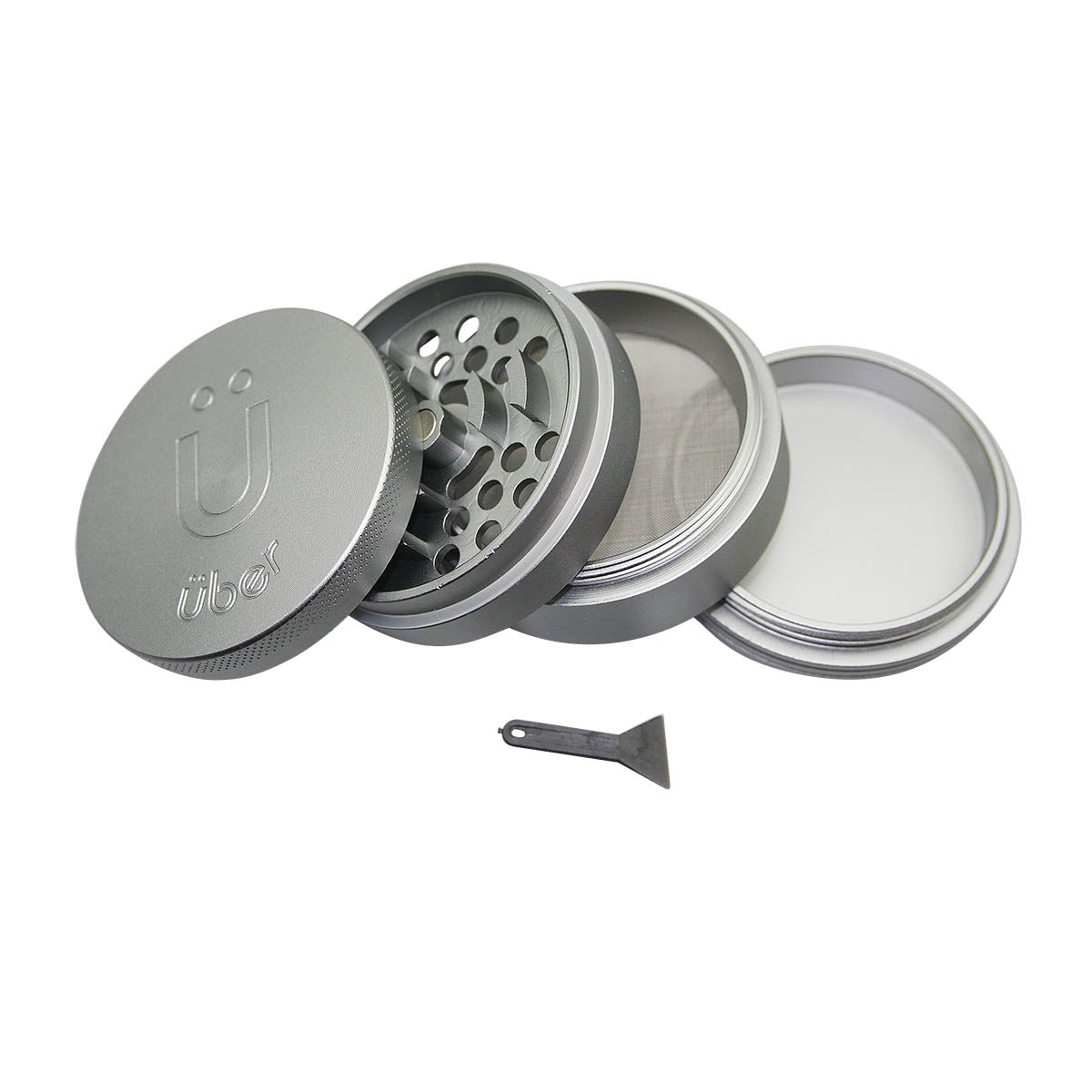 Uber 5.0 Grinder 4pc 2.5" 63mm CNC - Matte