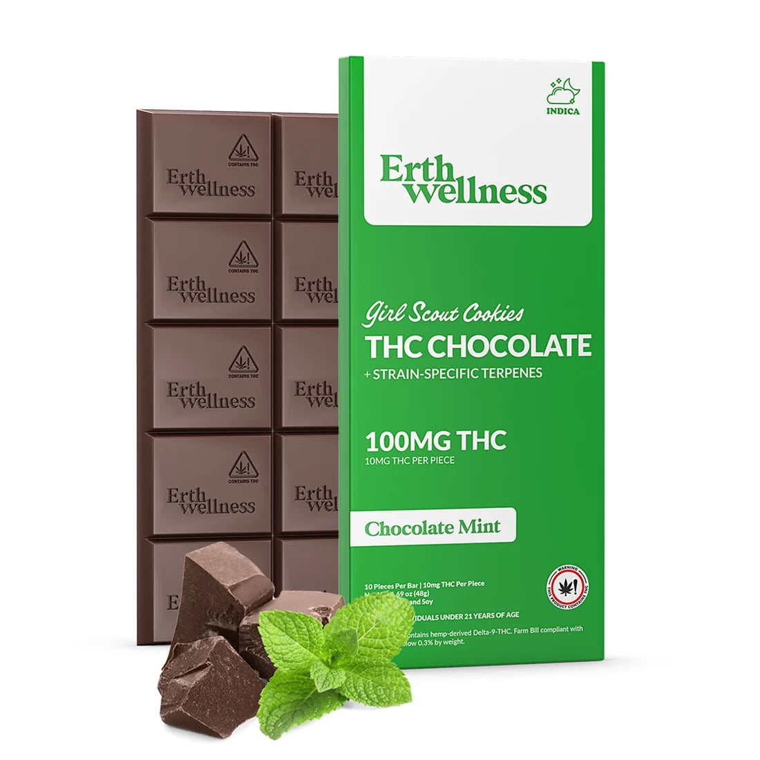 Erth Wellness THC Chocolate 100mg