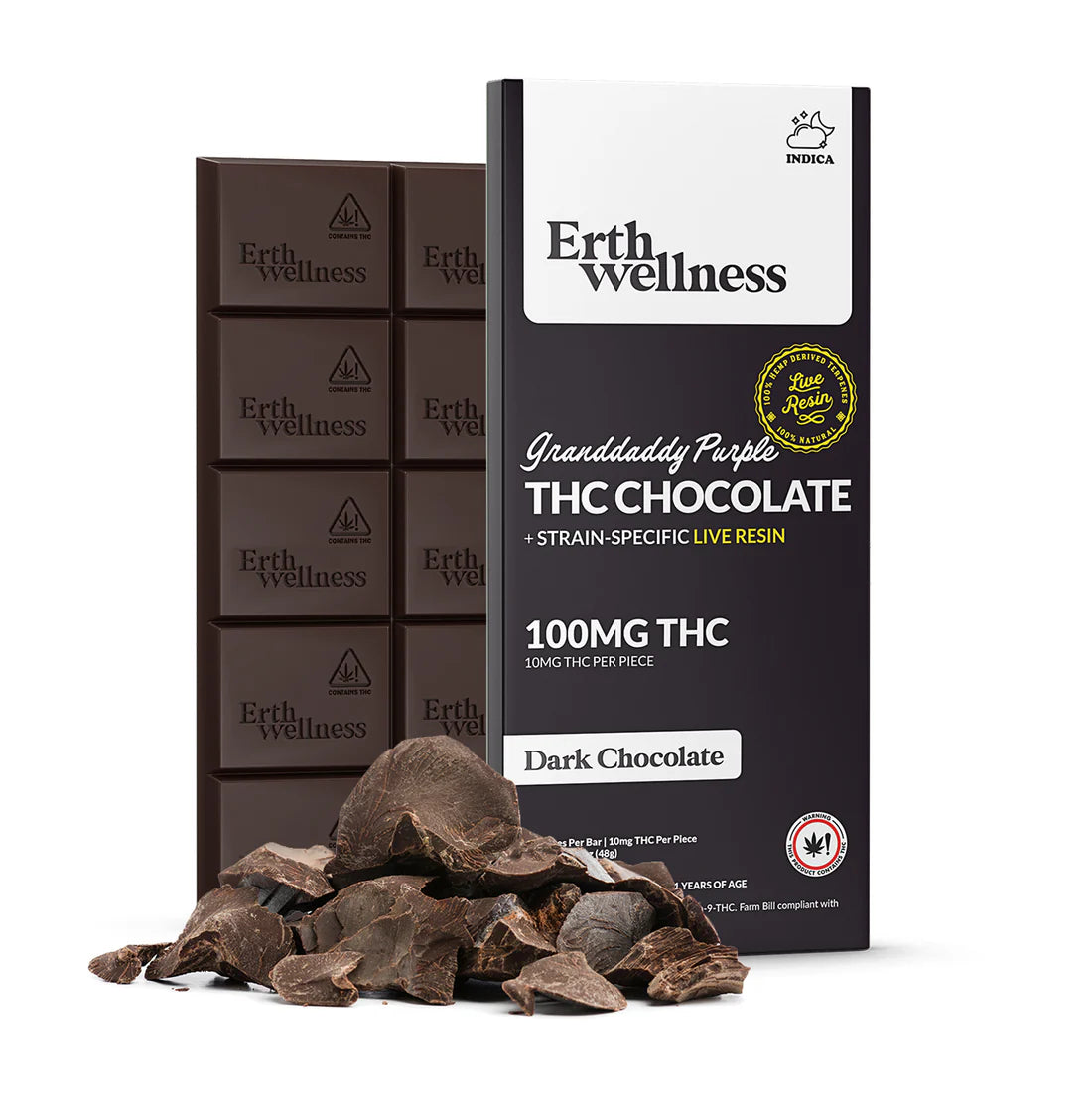 Erth Wellness THC Chocolate 100mg