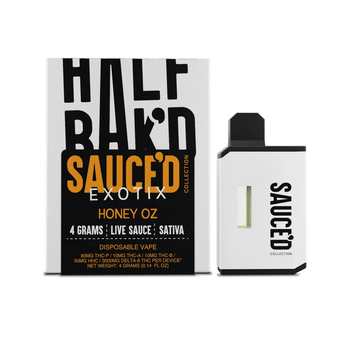Half Bak'd Sauce'd Exotix Disposable 4G