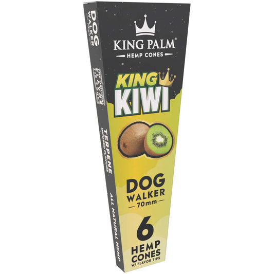 King Palm Hemp Cones - 6 Cones Per Pack - 30 Packs Per Box - King Kiwi Dog Walker