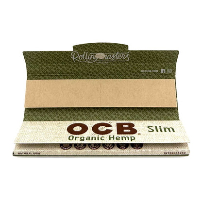 Ocb - Organic Hemp Papers With Tips Slim Size - 24 Pack Per Box