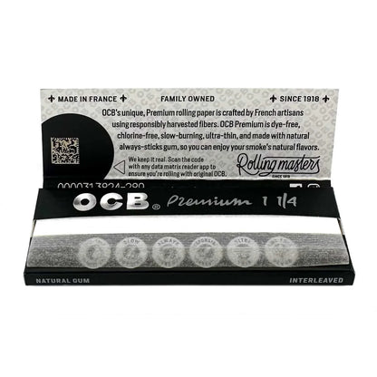 Ocb Premium Ultra Thin Paper 1 1/4 Size - 24 Pack Per Box